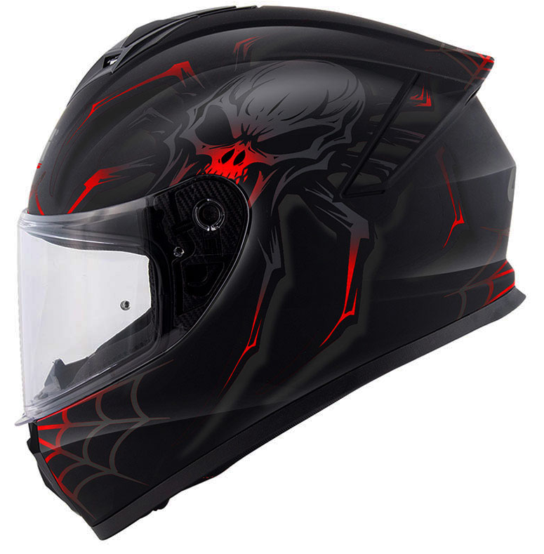 GIVI 50.X KASK ARACHNO MAT SİYAH-KIRMIZI(M-L)