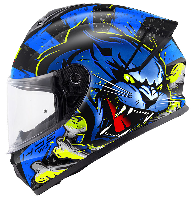 GIVI 50.X KASK WILD MAT SİYAH-MAVİ (M-L)