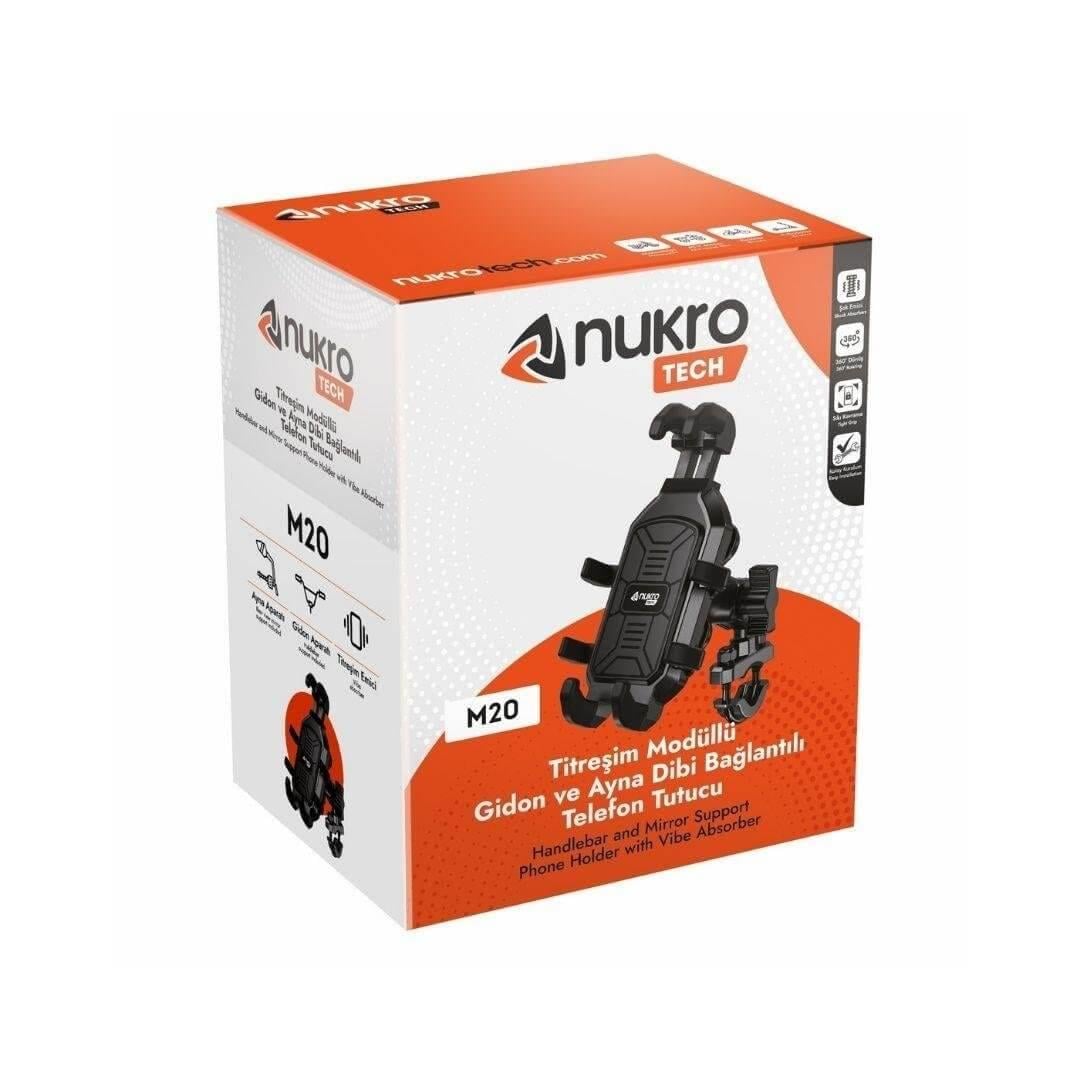 NUKROTECH M20 TİTREŞİM MODÜLLÜ TELEFON TUTUCU